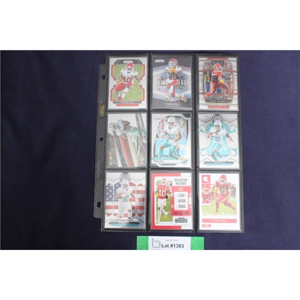 (9) Tyreek Hill Card Lot - MINT