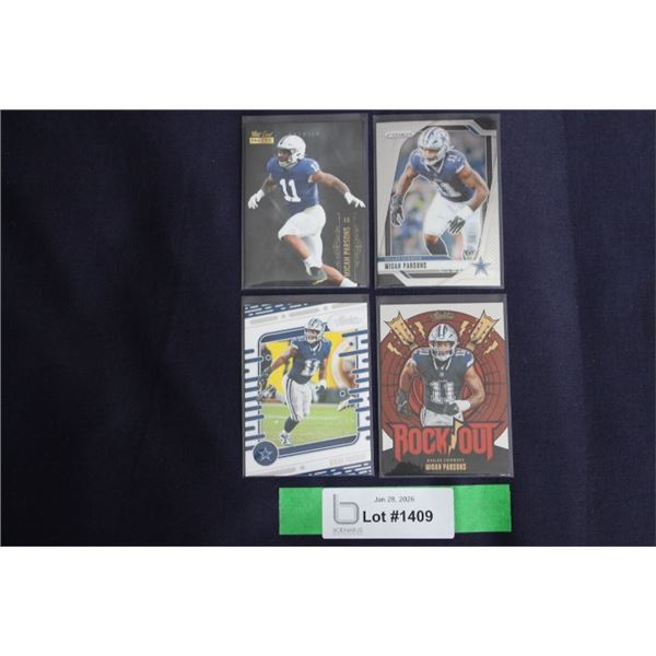 (4) Micah Parsons Card Lot - MINT