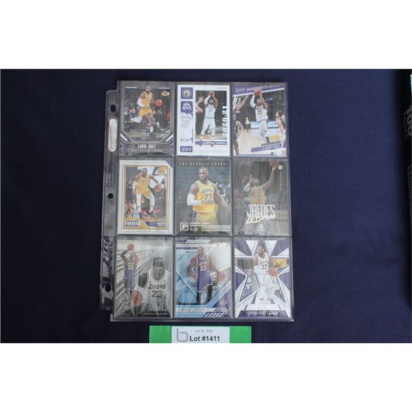 (9) LaBron James Card Lot - MINT