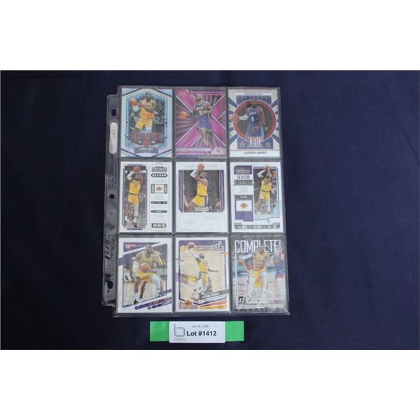 (9) LaBron James Card Lot - MINT