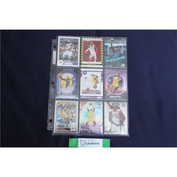(9) LaBron James Card Lot - MINT
