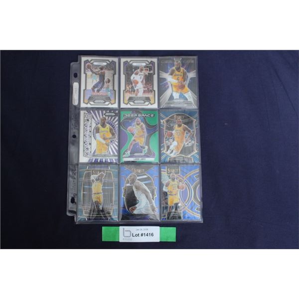 (9) LaBron James Card Lot - MINT