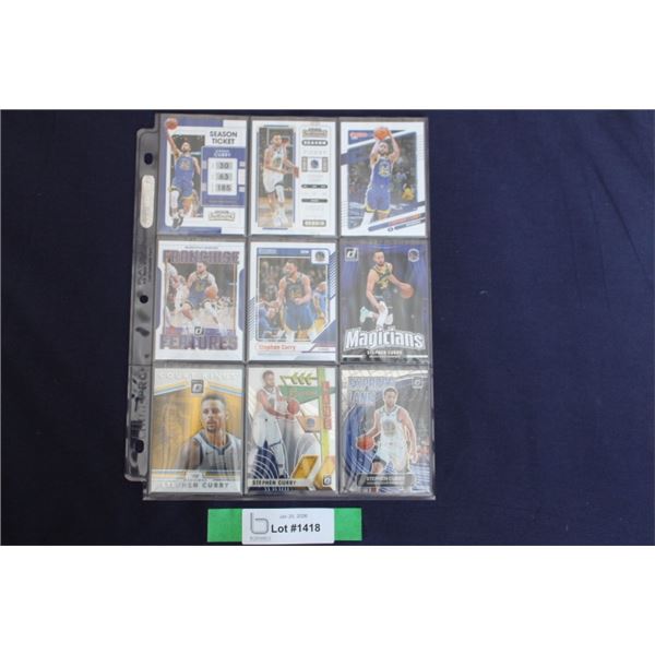 (9) Steph Curry Card Lot - MINT