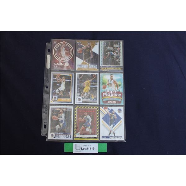 (9) Steph Curry Card Lot - MINT