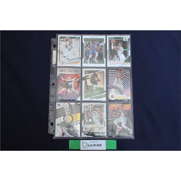 (9) Giannis Antetokounmpo Card Lot - MINT