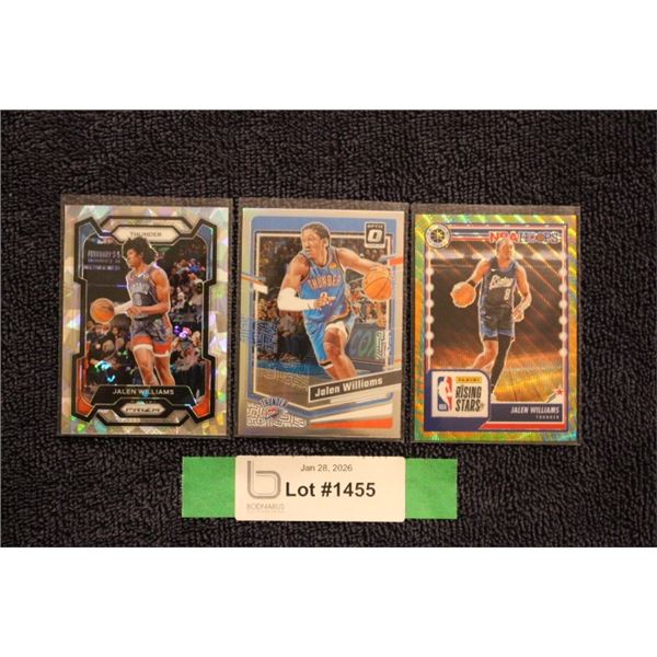 (3) Jalen Williams Card Lot - MINT