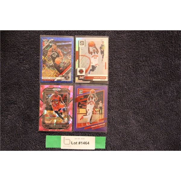 (4) Pascal Siakam Card Lot - MINT