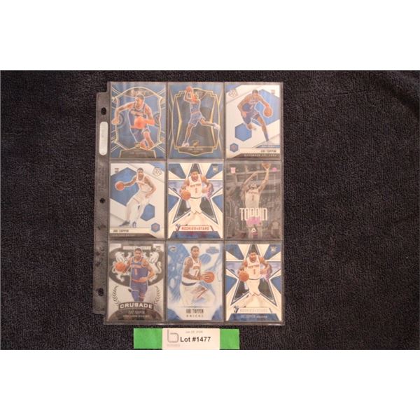 (9) Obi Toppin Rookie Card Lot - MINT
