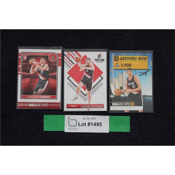 (3) Donova Clingan Rookie Card Lot - MINT