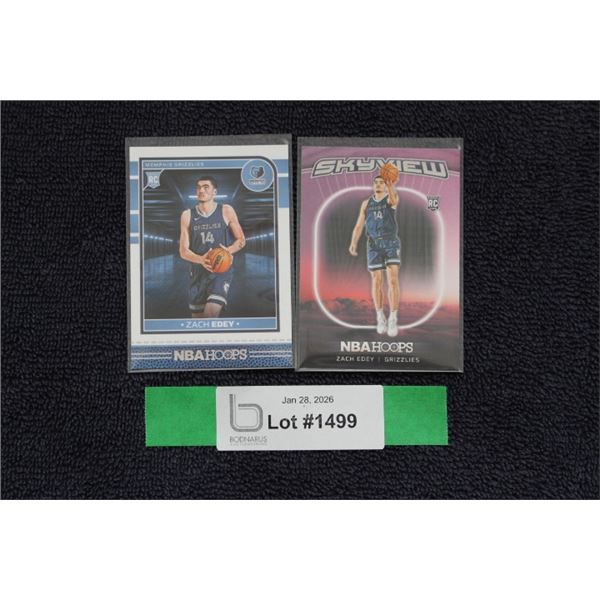 (2) Zac Edey Rookie Card Lot - MINT