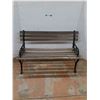 Image 1 : *Vintage Cast Iron Bench w/ Wooden Planks, 20" x 48" x 27", Cannot Ship