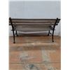 Image 5 : *Vintage Cast Iron Bench w/ Wooden Planks, 20" x 48" x 27", Cannot Ship
