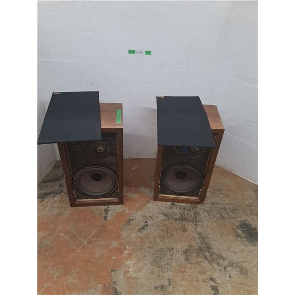 *(2) Vintage Floor Speaker, As Is, Cover Are Taken off in Pic, Measurements In Pics, Cant Ship