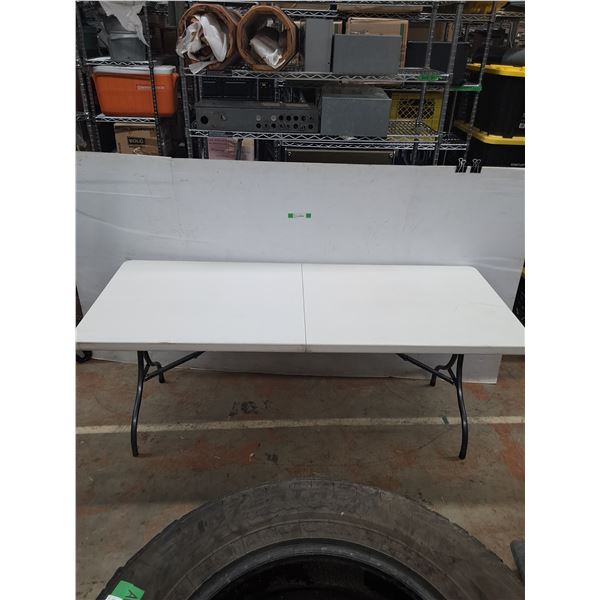 *Folding Table, 30" x 72" x 28", Broken Handle  As Pictured  Cannot Ship