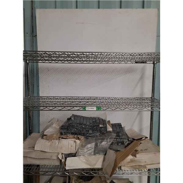 *Approximately (6) Boxes of Granite Tile, All 12" x 12" Strips, Cannot Ship,  Rack Not Included
