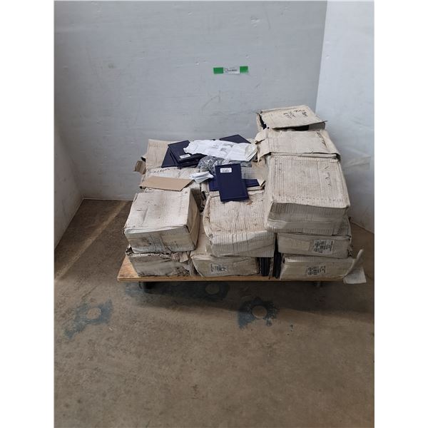 *(21) Boxes of Cobalt Blue Glass Tile, Measurements in Pics, Dolly Not Included, Cant Ship