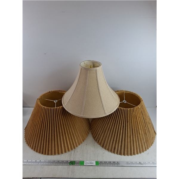(3) Lamp Shades 18" & 15" , PICKUP ONLY