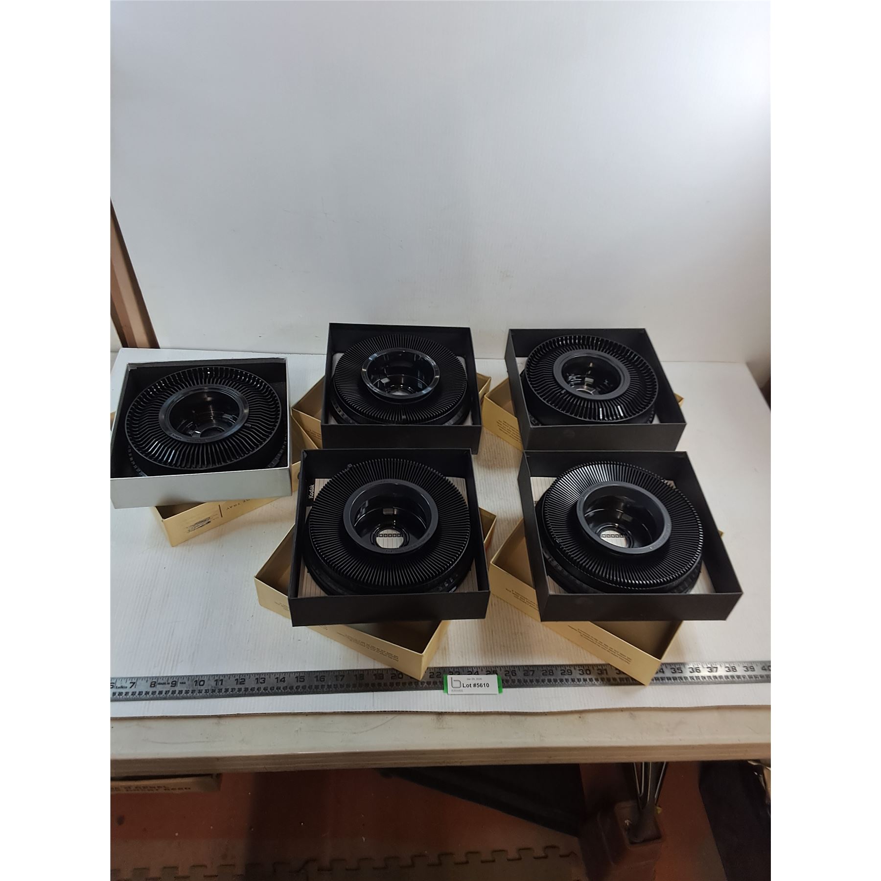 (5) Eastman Kodak Carousel Slide Trays - Bodnarus Auctioneering