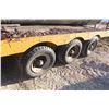 Image 10 : 1980 T.J. Welding Mfg Model 1800 Triple-Axle Dualy Pintle-Hitch Flat Deck Trailer, 18' Deck. Has TOD