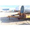Image 12 : 1980 T.J. Welding Mfg Model 1800 Triple-Axle Dualy Pintle-Hitch Flat Deck Trailer, 18' Deck. Has TOD