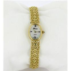 14K Gold Ladies Geneve Watch Retail $2350 1/2 Ounce (WAT-141)