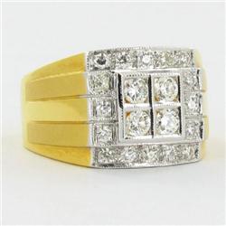 .8ct VVS Diamond Mens New 22k Gold Ring (JEW-1131)