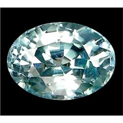 1.35ct Top AAA Oval Cut Blue Green Zircon (GEM-9618)