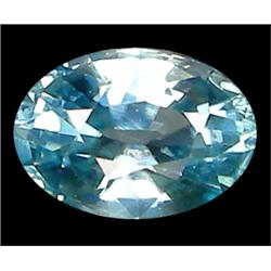 1.14ct Top AAA Oval Cut Blue Green Zircon (GEM-8809)