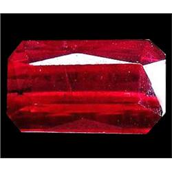 5.98ct Top Blood Red Ruby Emerald Cut VS  (GEM-20099)