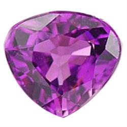 0.98ct Heart Best Purple Ceylon Sapphire RARE VVS UNHEATED UNTREATED (GEM-18927)