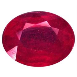 3.43ct.Glowing Natural Top Blood Red Ruby Madagascar (GEM-18695)