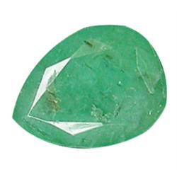 0.63ct Pear CutTop AAA Natural Green Colombian Emerald (GEM-18481)