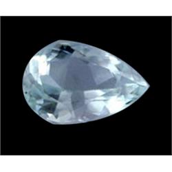2ct 100% Natural Blue Aquamarine Pear Cut  FLAWLESS (GEM-17292)