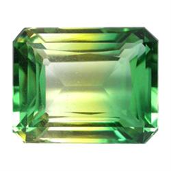 20.30ct AAA Bi-Color Emerald Cut Citrine Appraisal Estimate $685 (GEM-15272)