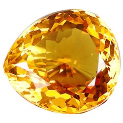 14.13ct Pear Cut Golden Yellow Citrine Rare (GEM-15215B)