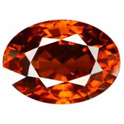 1.50ct Premium Red Brown Oval Cut Natural Zircon Unheated (GEM-14014)