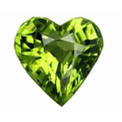 .9ct Heart Cut Parrot Green Peridot (GEM-12962A)