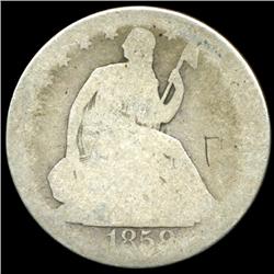 1858O Seated Half Circulated (COI-5861)