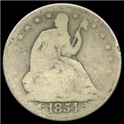 1854 Seated Half Circulated (COI-5805)