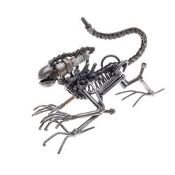 Hand Crafted Alien Steel Statue  (CLB-390)