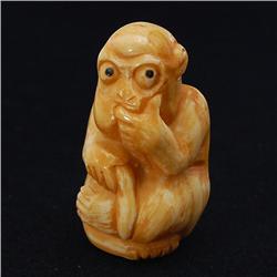 Rare Bone/Ivory Monkey Netsuke (ANT-702)