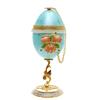 Image 1 : Ornate Gilded Decorated Goose Egg Jewelry Display (ACT-122)