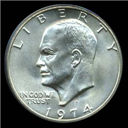 1974S Eisenhower Silver Dollar Graded MS67 Uncirculated (COI-4077)