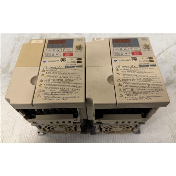 (2) Yaskawa #CIMR-V7AA22P2