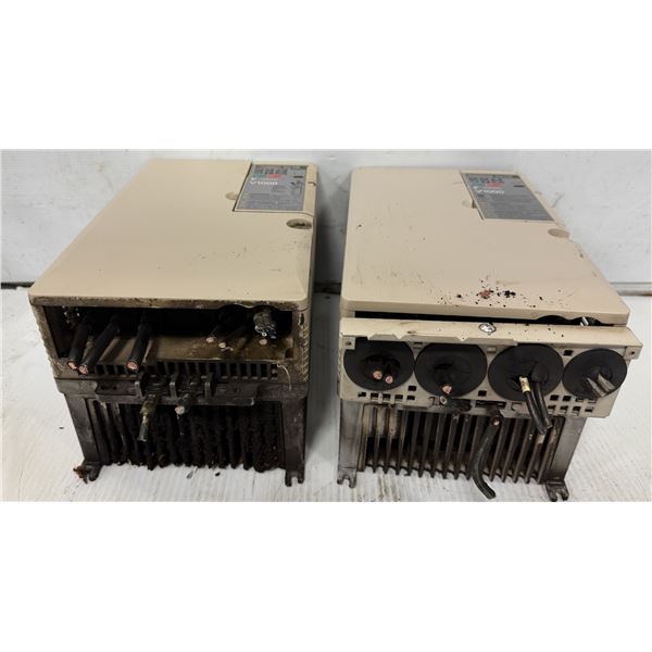 (2) Yaskawa #CIMR-VU4A0038FAA Drives
