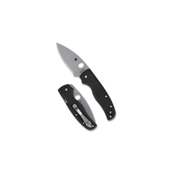 SPYDERCO SHAMAN LTWT 3.58" BLK/SLV