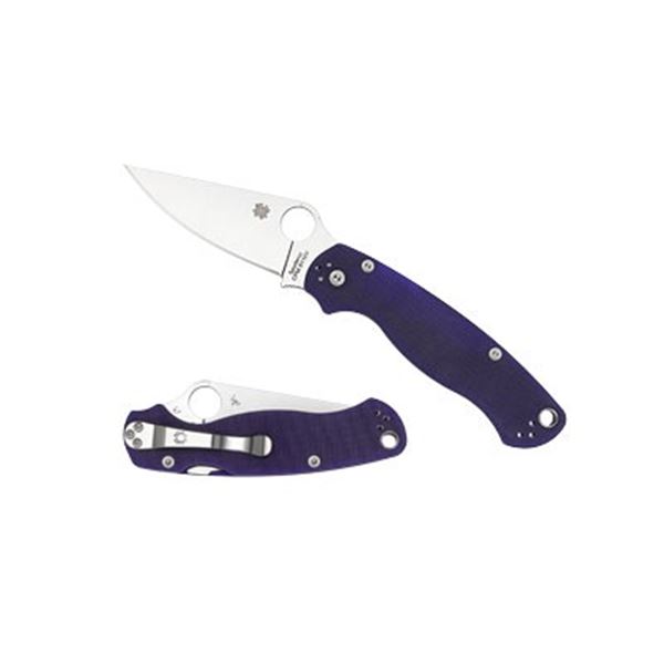 SPYDERCO PARAMILITARY2 BLUE G10 PLN