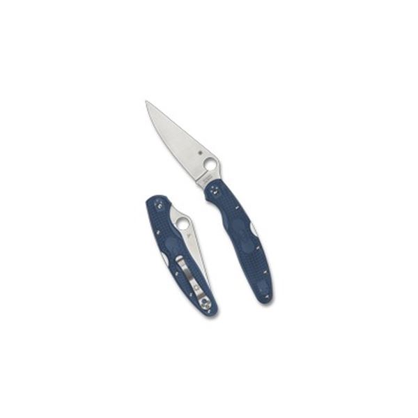 SPYDERCO POLICE 4 LTWT 4.38" BLU/SLV