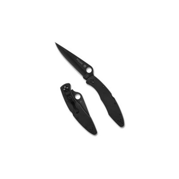 SPYDERCO POLICE SS 4.2" BLK/BLK