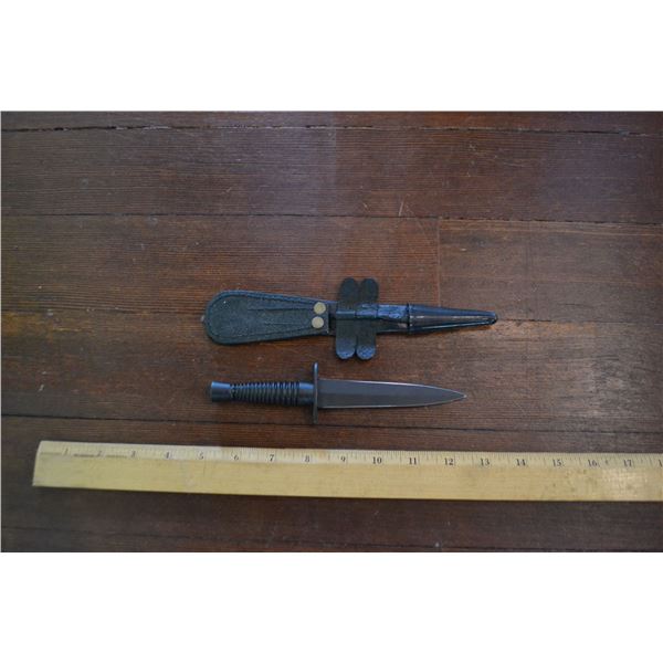 7" BLACK COMMANDO KNIFE
